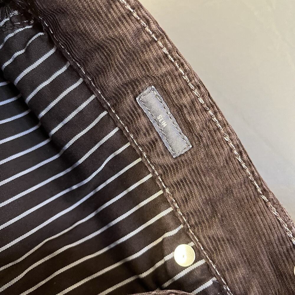 Bonobos Corduroy Pants Mens 31x30 Brown Slim Straight Stretch Classic Trouser - Picture 4 of 12